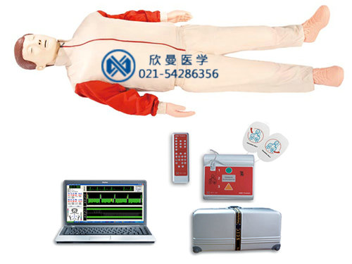 心肺復(fù)蘇除顫模擬人，自動體外除顫與CPR模擬人訓練組合